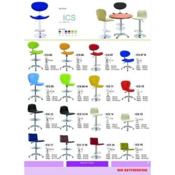 Kursi Bar Ichiko ICS 05 06 07 07 B 09 09 M 10 11 12 12 M 14 15 17 17 M 18 19