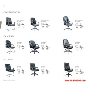 Kursi Kantor Chairman CONTINENTAL EC 450 400 C 500 C, CAMARO EC 650 600 700 & SULTAN EC 850 800 900