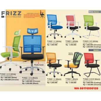 Kursi Kantor Donati Decco FRIZZ 1 X C (White) FRIZZ 1 X C (Black) FRIZZ 1 C (White) FRIZZ 1 (White) FRIZZ 3 VC (White) FRIZZ 1 C (Black) FRIZZ 1 (Black) FRIZZ 3 VCOT (Black)