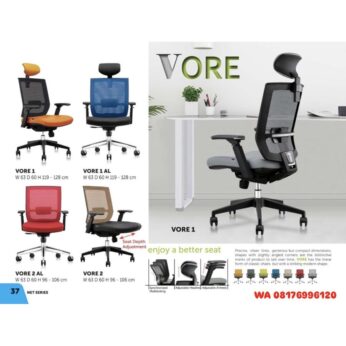 Kursi Kantor Donati VYO 1 2 3 OTTOMAN SEATER