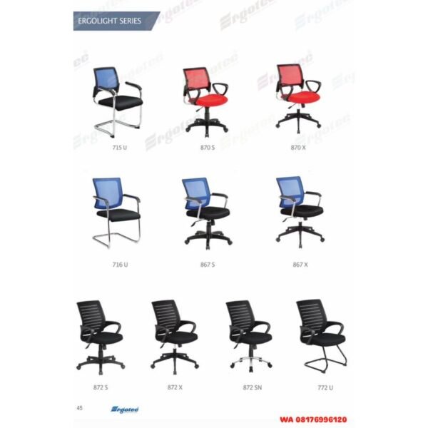 Kursi Kantor Ergotec 715 U 870 S 870 X 716 U 867 S 867 X 872 S 872 X 872 SN 772 U