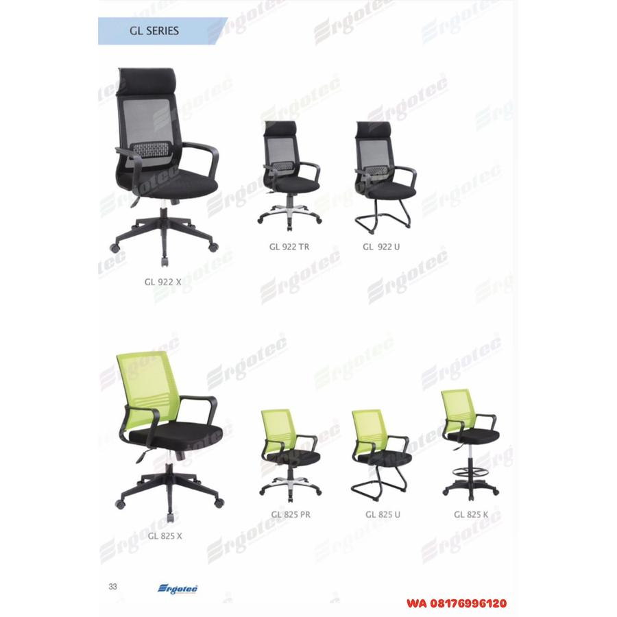 Kursi Kantor Ergotec GL 943 TR GL 843 PR GL 843 X GL 843 K GL 952 X-A GL 952 X-B GL 852 X-A GL 852 X-B