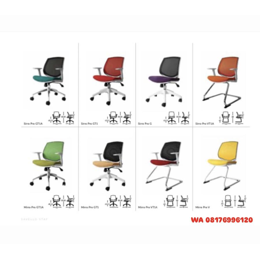Kursi Kantor Savello Staf Sirro Pro GT1A GT1 G VT1A & Mirro Pro GT1A GT1 VT1A V