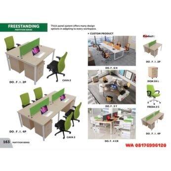 Penyekat Meja Kantor Donati DO. F.I. 2P 4P