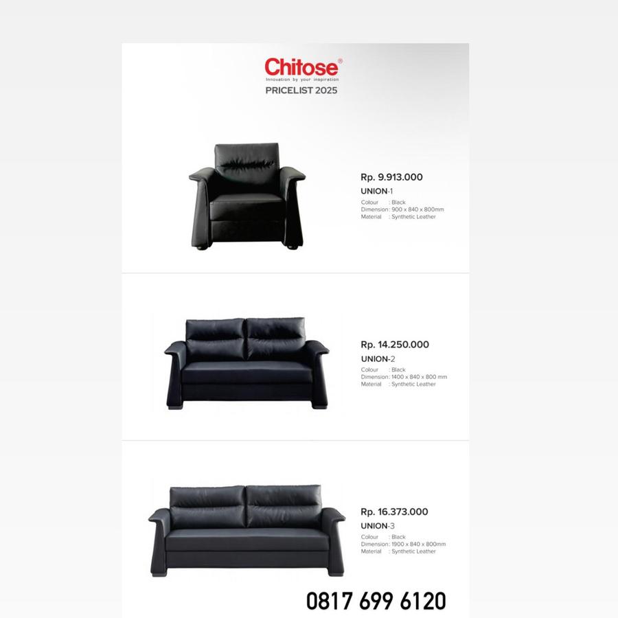 Sofa Kantor Chitose UNION-1 UNION-2 UNION-3