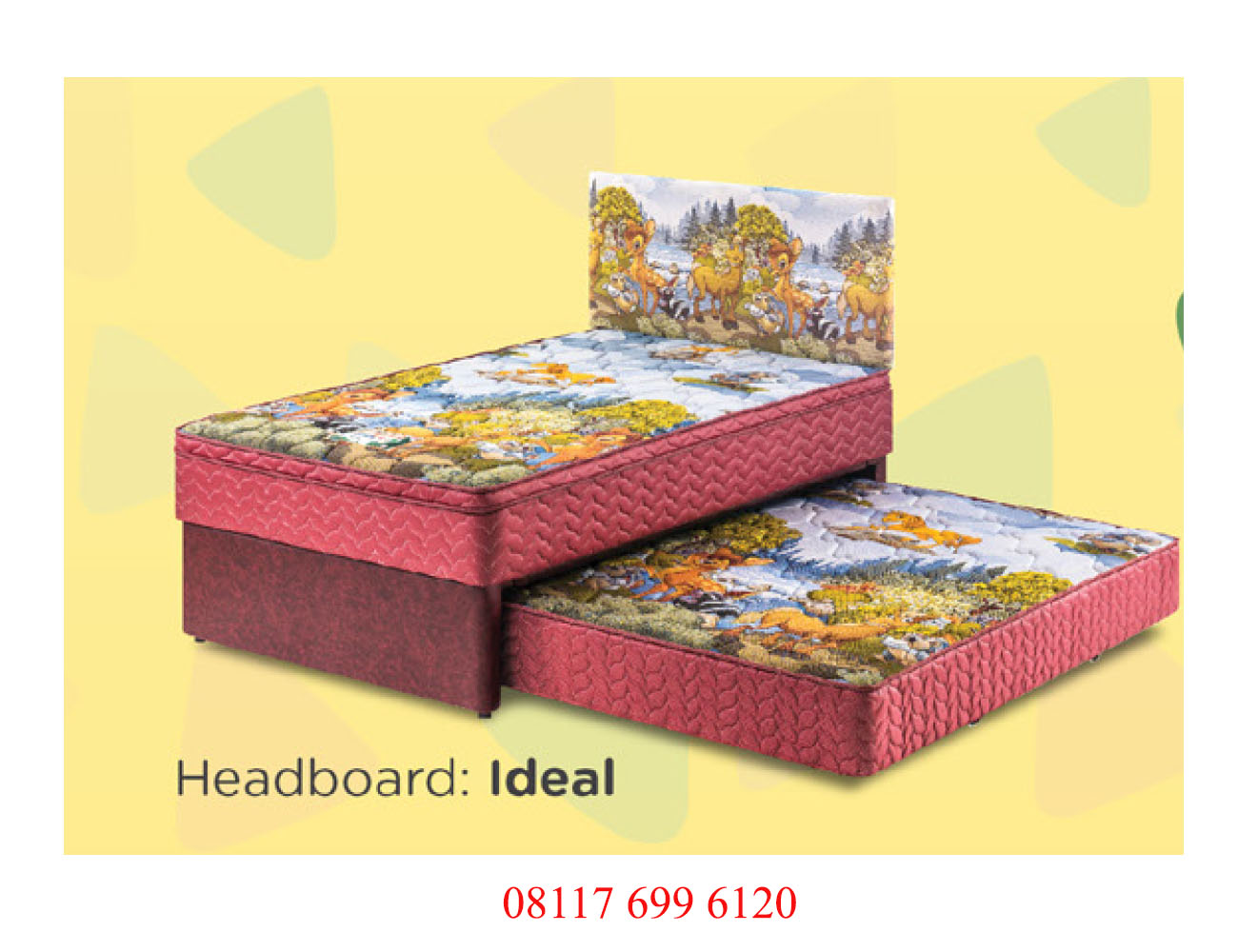 Springbed Guhdo 2 in 1 Happy Kids Plush top KD (Knockdown) - Ideal