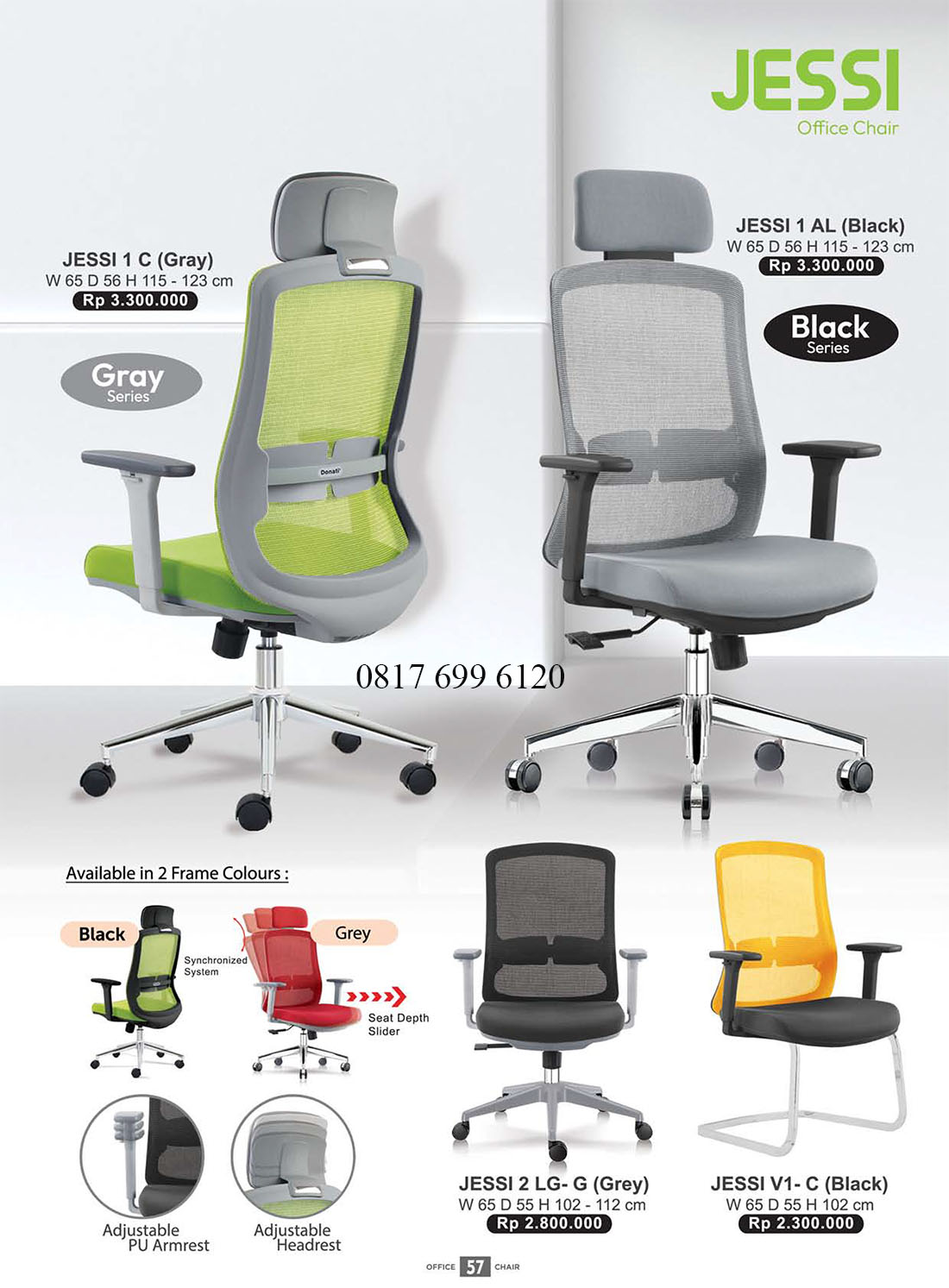 Kursi Kantor Donati Ultimate JESSI