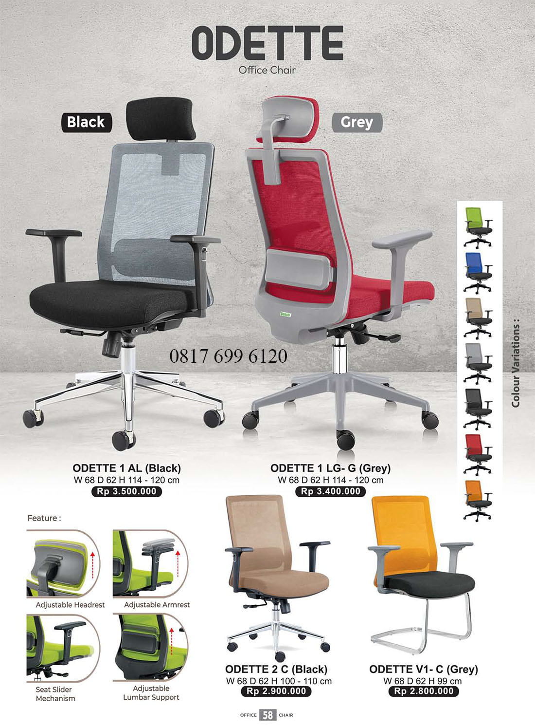 Kursi Kantor Donati Ultimate ODETTE