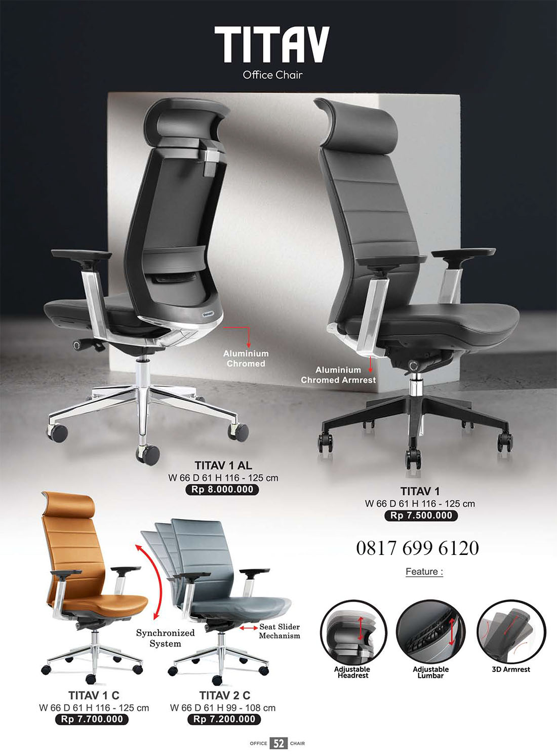 Kursi Kantor Donati Ultimate TITAV