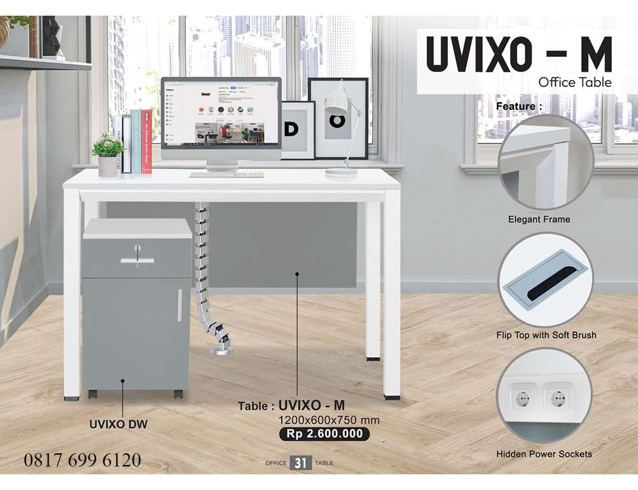 Meja Kantor Donati Ultimate Uvixo M