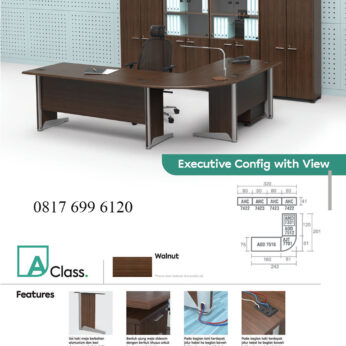 Meja Kantor Lemari Arsip Modera A Class Executive Config Set
