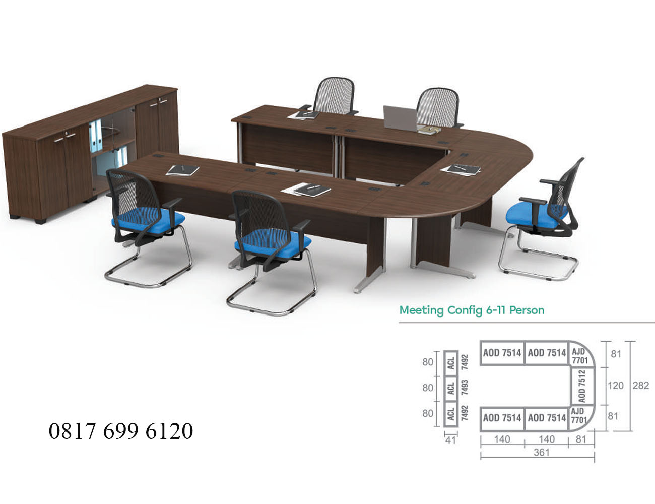 Meja Meeting Modera A Class Meeting Config 6-11 Person