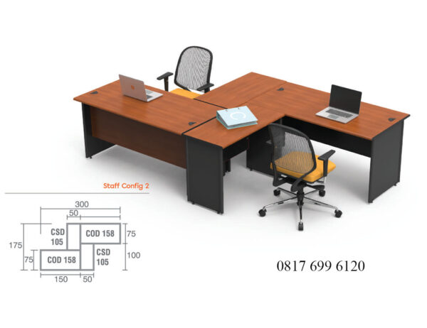Meja Kantor Modera C Class Staff Config 2